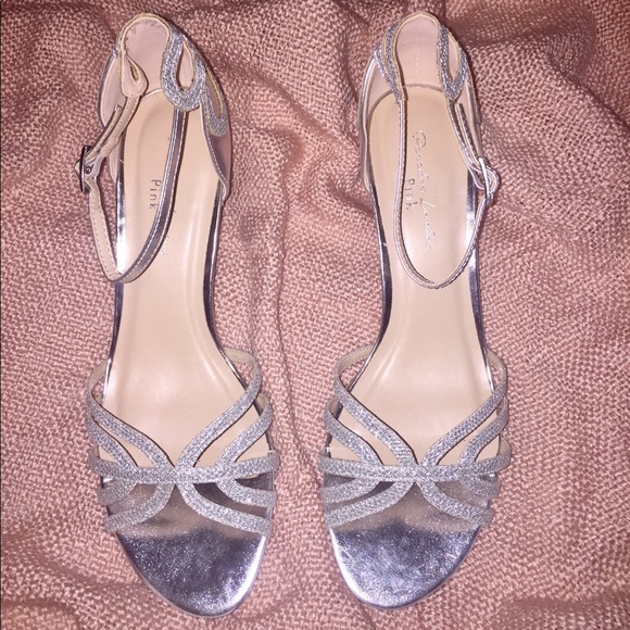 pink and silver shoes